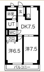 ケイズ本山の物件間取画像